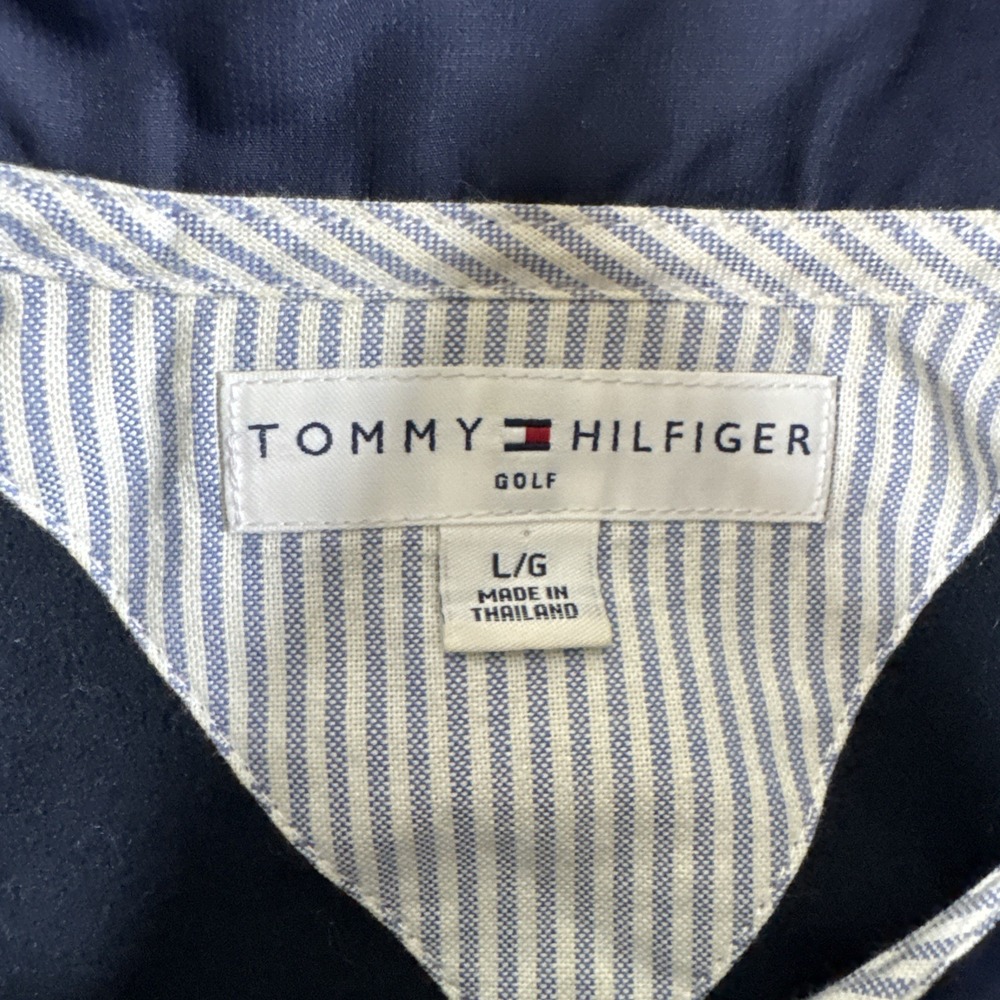 Tommy Hilfiger Golf Mens Jacket Windbreaker Blue Full Zip Size Large - Picture 6 of 8